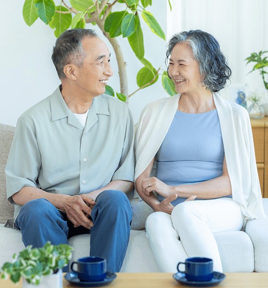 こちらを見る人たち